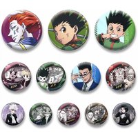 Japanese Anime Hunter X Hunter Figure Enamel Badge Cartoon Role Playing Brooch Bag Clothes Pins Jewelry Gifts for Kids Friends