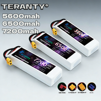 TERANTY 11.1V 5600MAH 6500MAH 7200MAH 60C/80C 3S LIPO Battery RC EC5 Soft Case for RC Cars Drones FPV Plane Racing Hobby1pcs
