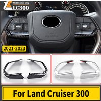For Toyota Land Cruiser 300 2021 2022 2023 Steering Wheel Decorative paster LC300 J300 Interior Accessories Tuning Modification