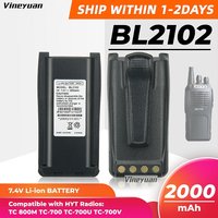 BL2102 2000mAh Lithium-ion Battery for HYT TC700 TC-700U TC-700P TC-710 TC-720 TC780 TC780M BL1801 BL1703 Two Way Radio Battery