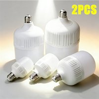 1~2PCS 220V E27 LED Light Bulb High Power 100W 80W High Brightness Screw Mouth Light White Light Eye Protection Non Flickering