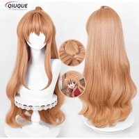 Anime TIGER×DRAGON Aisaka Taiga Cosplay Wig Orange Long TIGER DRAGON Toradora! Heat Resistant Synthetic Hair Wigs + Wig Cap