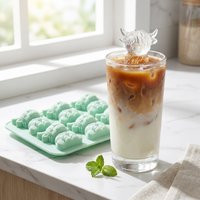 6 Grid Cute Cow Ice Cube Mold Silicone Ice Cube Flexible Mould Easy Release Food Grade Silicone Ice Cube Forms Bar Kitchen Tool