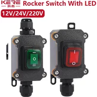 Waterproof Switch Waterproof Ship Type Switch 220V/24V/16A/30ARain Proof Outside The Electrical Room Ampere Box Second Gear IP65