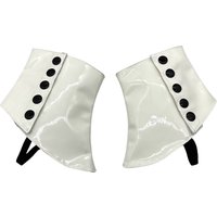 Michael Jackson White Leather Shoe Covers Glamour Rock Stage- Perfect for Dance, Parties Weddings Adults Smooth Criminal