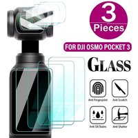 3pcs 9H HD Tempered Glass For DJI OSMO Pocket 3 Screen Protector For OSMO Pocket 3 Gimbal Camera Lens Protect Glass Accessories
