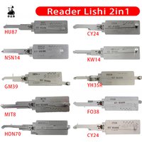 Lishi 2in1 Key Reader KW14 HU92 SZ14 NSN14 HU66 HON70 FO38 CY24 HU87 YH35R TOY38R MIT8 B106 Locksmiths tool