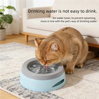 No Spill Floating Water Bowl Anti-splash Not Wet Mouth Design Plastic Portable Pet Drinking Feeder Bowl For Dog Cat