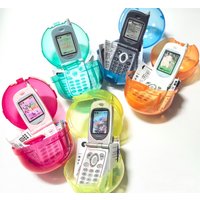 Genuine Toys Spirits Mini Flip Phone Recorder Gashapon Capsule Toy Collectible Retro Gift For Adults Novelty Keychain Pendant