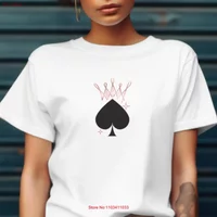 Queen of Spades T Shirt Swinger Black and Pink Flirty Crown Design Adult Lifestyle Apparel Hotwife QOS vintage Washed Stylish