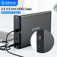 ORICO 3.5 boîtier de disque dur Type C 2.5 ''3.5" boîtier de disque dur SATA vers USB 3.0 lecteur de disque dur externe pour 2.5/3.5 ''HDD SSD