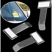 5Pcs Universal Car Parking Ticket Clip Windshield Sticker Ticket Holder Card Bill Stand Organizer Auto Interior Accessories