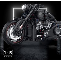 2000 + sztuk Super wyścigi ciemny motocykl klocki techniczne Model motocykla MOC zestawy klocków prezenty dla chłopców dorosłe dzieci DIY zabawki 1:5