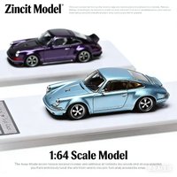 Zincit Model 1:64 Scale Retro Coupe (Metallic Purple & Icy Blue) Collectible Diecast Vehicle