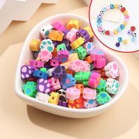 12/24/50pcs Multi-color Polymer Clay Beads, Cat Paw Shaped Beads, Used for DIY Bracelets, Necklaces, Decorative Accessories