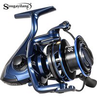 Sougayilang CCF7000 Spinning Reel 4.7:1 Gear Ratio CNC Metal Fishing Reel 15KG Max Drag for Saltwater Freshwater Surf Casting