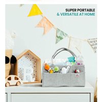 Felt Baby Diaper Caddy Organizer Bag Baby Diaper Bag Baby Shower Gift Nursery Storage Basket