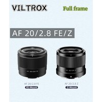 Viltrox 20mm F2.8 Auto Focus Full Frame Ultra Wide Angle Lens for Sony E-mount for Nikon Z Mount Cameras Lens