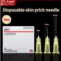 30G 13mm 4mm 25mm Disposable 30G Non Painless Medical Cosmetic Surgical Tool Sterile Small Needle 100 Pieces