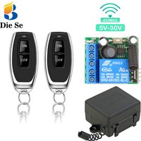 433 Mhz Universal Remote Control Wireless Switch 5V 12V 24V 30V 10A Relay Receiver Remote ON OFF for Led Light Gate Garage Door