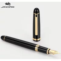 JINHAO X350 Fountain Pen Business Black Gold Clip Fine Medium Nib for Writing Signature Office School Supplies Stationery