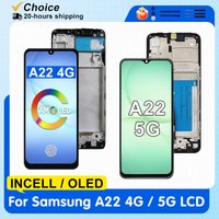 OLED For Samsung Galaxy A22 4G A225F A225M Display A22 5G A226B LCD Touch Screen Digitizer Assembly A225 A226 Replacement Parts