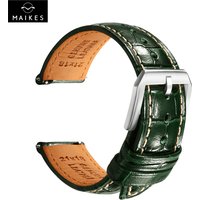 Maikes Luxury Leather Watch Strap 20mm 21mm 22mm Accessories Watchbands Braceletes For Rolex Breitling Omega Watch Band