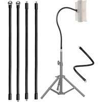 Flexible Metal Gooseneck Tube Monopod Selfie Stick Stands Mount Holder for Gopro Hero DJI OSMO SJcam Camera Tripod Mobile Phones
