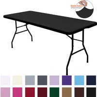 3 Size Elastic Fitted Fabric Rectangle Table Cloth Folding Tables Washable Picnic Camping Indoor & Outdoor Table Slipcover