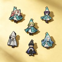 Witch Hat Atelier Badges Anime Cosplay Coco Agott Tetia Richeh Qifrey Olruggio Cartoon Pins Backpack Cute Brooches Friends Gifts