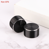 Hot!1Pcs 22x12mm 6mm D-Type Shaft Hole Potentiometer Control Knob For Volume Tone Knobs Black