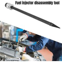 Car Repair Fuel Injector Seal Puller Tool Set with Slide Hammer Steel Cone Thread Tip for Copper Washer Gasket Removal