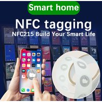 10pcs/ 50pcs /100pcs Ntag215 NFC Tag 13.56MHz ISO14443A Sticker Ntag 215 Phone Available RFID Adhesive Label RFID Tags Stickers