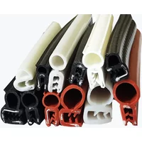 Silicone Car Trim Sealing Strip High Temperature Oven Door Window Seal Strip U Type Side Top Bubble Distribution Box Edge Strip