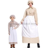 Fairy Tale Little Red Riding Hood Wolf Grandmother Costumes Cosplay Girls Woman Halloween Party Stage Pastoral Farm Fancy Dress