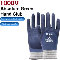 1 Pair Withstanding Voltage 1000V Rubber Insulation Glove For Electrical Maintenance Home And Construction Insulating Gloves