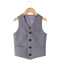 Boy Blazer Vest Gray Black Boy Stage Costumes Size 100-170T Handsome Boy Blazers Quality Vest Children Formal Wear