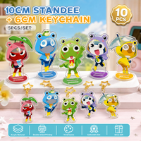 Keroro Gunso 10CM Natsumi Hinata Angol Mois Dark Keroro Tamama Dororo Kururu Pururu Anime frog Toy GK Acrylic Standee Keychain