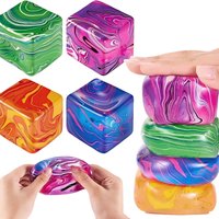 New Snowflake Ice Cube Malt Sugar Squishy Blind Box Stress Relief Slow Rebound Anti-Anxiety Squeeze Toy Puzzle Hands-On Toys