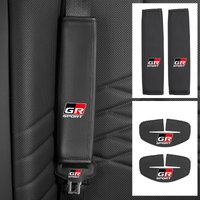 Car Seat Shoulder Pad Cover Seat Belt Buckle Protector Accessories For Toyota GR Supra Aygo Prado RAV4 Hilux Yaris Corolla 4Runn