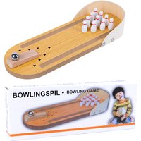 Desktop Mini Bowling Game Set, High-End Small Safe Wooden Innovative Desktop Game, Wooden Parent-Child Fun Toy Best Gift for Kid