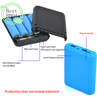 (BBQ4)4Slot 18650 Battery Box Case Power Set Material Mini Solderless Power Supply Housing For Home Go Out And Other Occasions