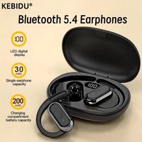 Słuchawki Bluetooth 5.4 IPX7 Wodoodporne słuchawki bezprzewodowe 20 godzin z mikrofonem ENC z redukcją szumów Głęboki bas do treningu sportowego Siłow