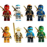 B110-117 cross-border ninjadoll double-sided printing element children's educational toys assembled building block foreign trade