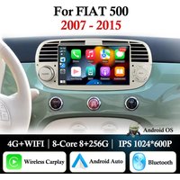7 " Android 15 For FIAT 500 2007 - 2015 Wireless Carplay Car Multimedia Video Player GPS Navigation WIFI BT DSP Stereo Head Unit
