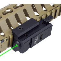 USB Rechargeable Tactical Green Red Laser Sight Compact Laser Pointer for 11mm/20mm Picatinny Rail Mount Adjustable Hunting