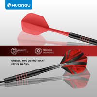 Huanqu High-Quality Dart Set for Professional Competitions, Hard-Tip Darts for Adult Entertainment and Indoor Sports, Target-Throwing Game, Includes Spare Dart Shafts and Wings, and a Portable Storage
