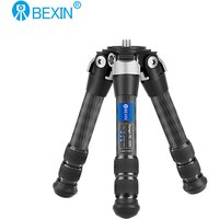BEXIN Mini Carbon Fiber Tripod Portable Folding Compact Tabletop Tripod for DSLR Camera Head Extension Rod Magic Arm Accessories