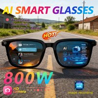 AI Smart Glasses AI Translation 8MP HD Camera 4K Shooting Image Conversation Recording Listening To Music Smart Glasses 2026 New