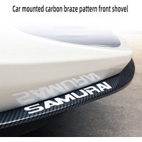 2.5m Universal Carbon Fiber Car Front Bumper Lip Collision Rubber Strip Protector Side Skirt Sticker Modification Decoration Ext